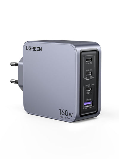 UGREEN Nexode Pro Cargador USB C GaN de 160W con 4 Puertos