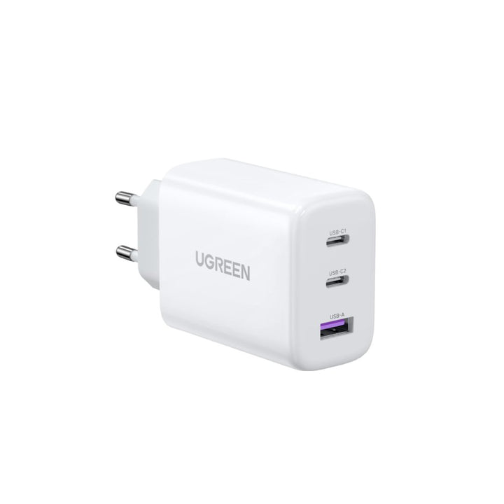 UGREEN Cargador USB C de 65W, Cargador USB 2 USB C y 1 USB A