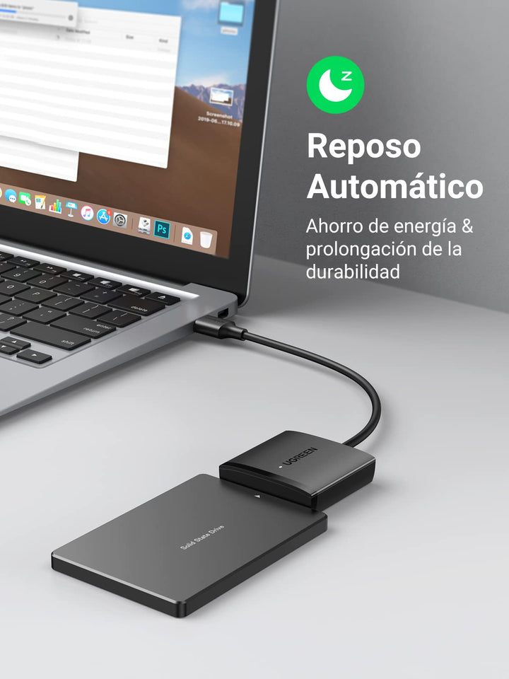 UGREEN Adaptador SATA a USB 3.0, Cable SATA III USB con UASP Cable