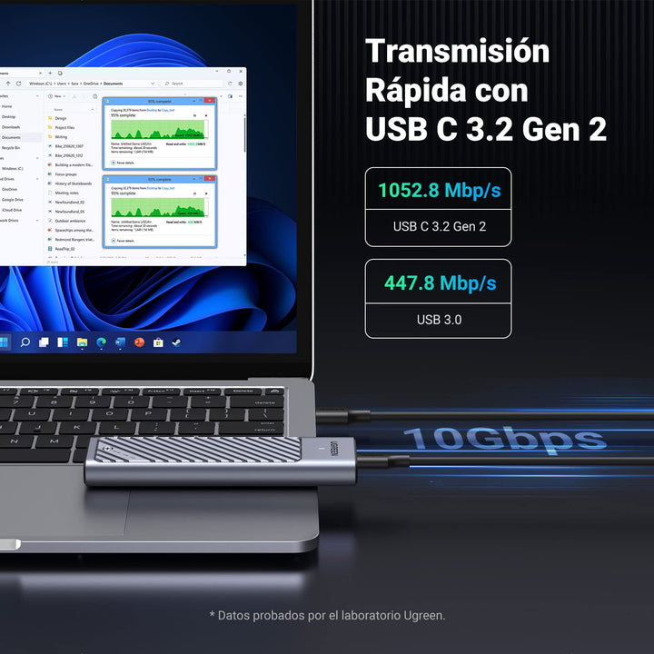 UGREEN 10Gbps M.2 NVMe SATA PCIe SSD Carcasa