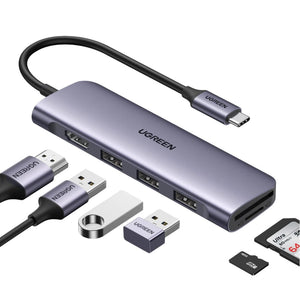 UGREEN Revodok Hub USB C SD TF 6 en 1