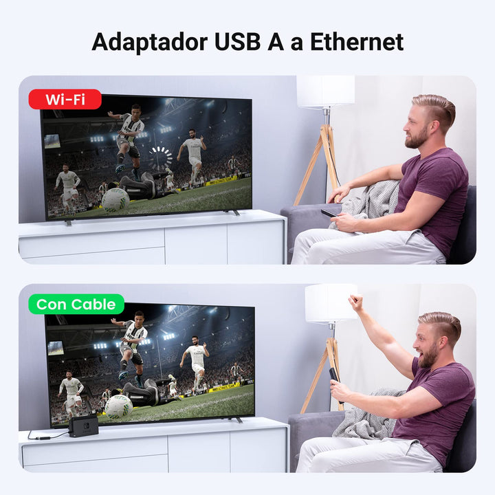 UGREEN Adaptador USB a Ethernet RJ45 Adaptador Tarjeta