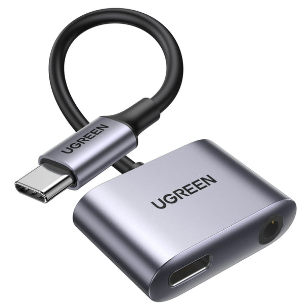 UGREEN Adaptador USB C a Jack 3.5 mm y 30W Cargador PD Carga Rapida