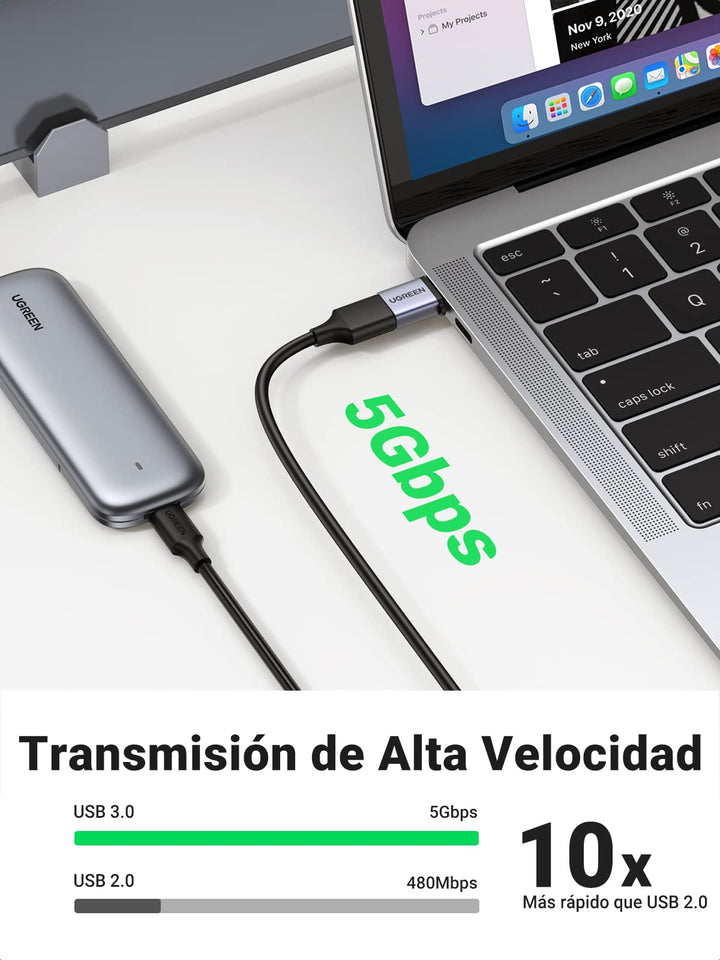 UGREEN Adaptador USB C a USB 3.0 Adapter USB Tipo C OTG Adaptador