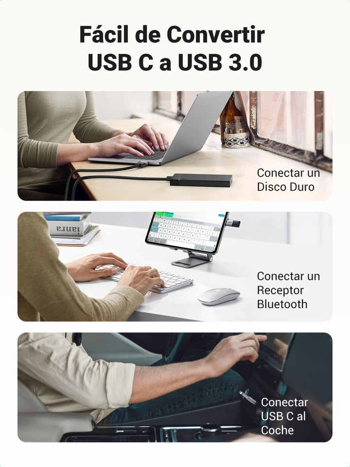 UGREEN Adaptador USB C a USB 3.0 Adapter USB Tipo C OTG Adaptador