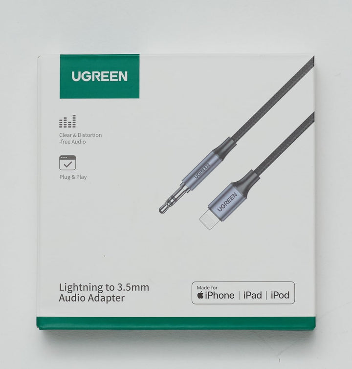 UGREEN Cable Auxiliar, MFi Certificado Cable Lightning