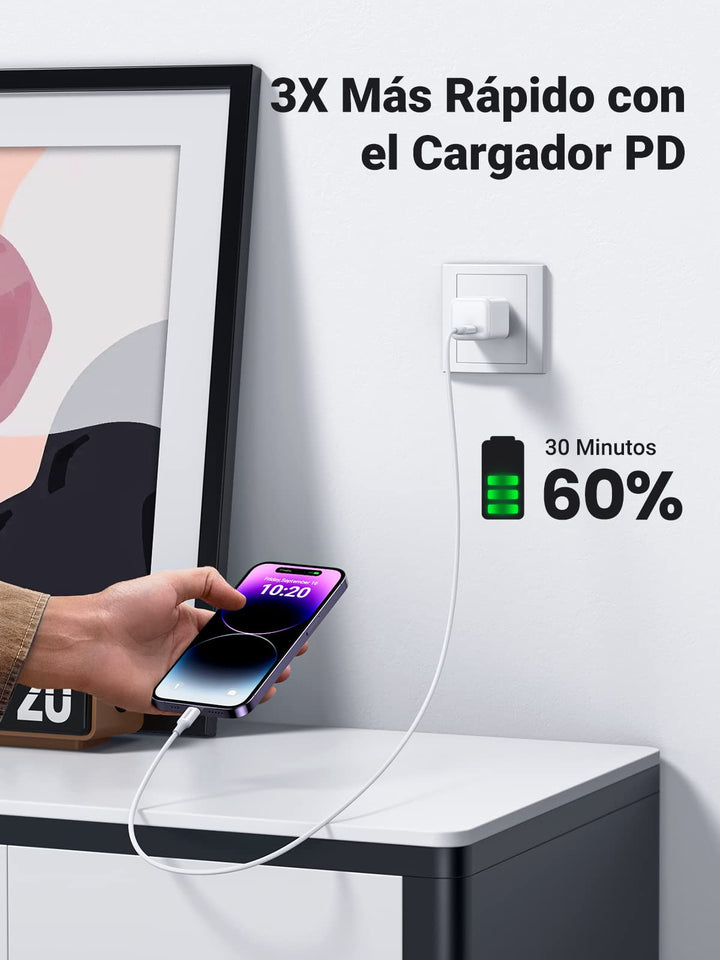 UGREEN Cable Cargador iPhone, Cable USB C a Lightning