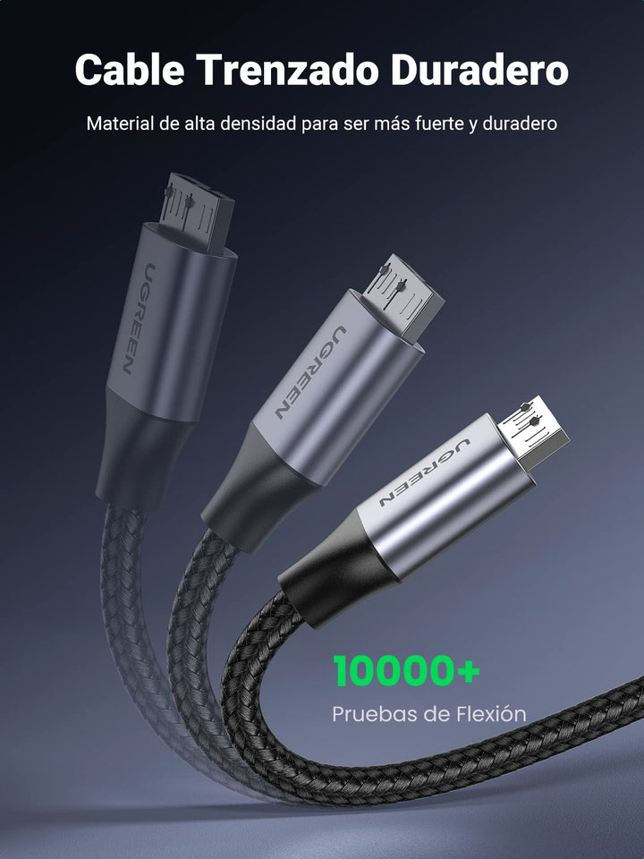 UGREEN Cable Micro B para Disco Duro Externo, Cable USB 3.0 Tipo A a Micro B