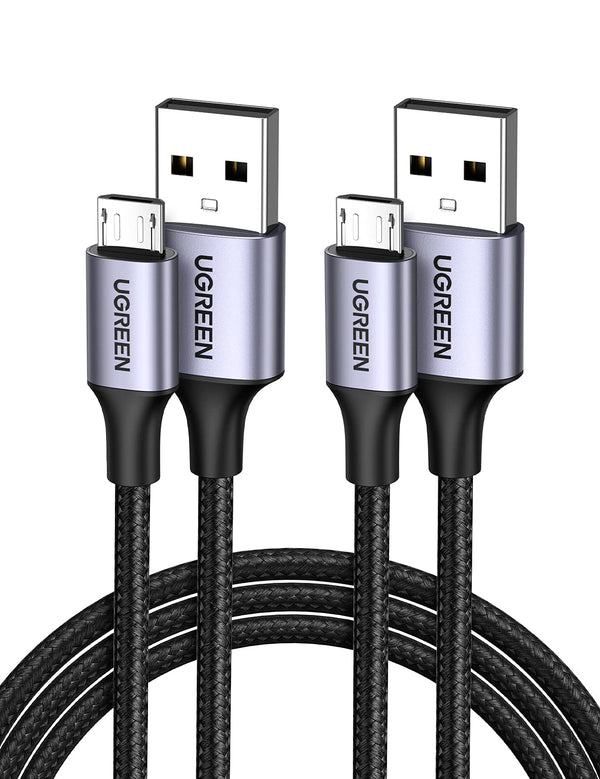 UGREEN Cable Micro USB, [2 Pack] 5V/3A, Cable Cargador Micro USB