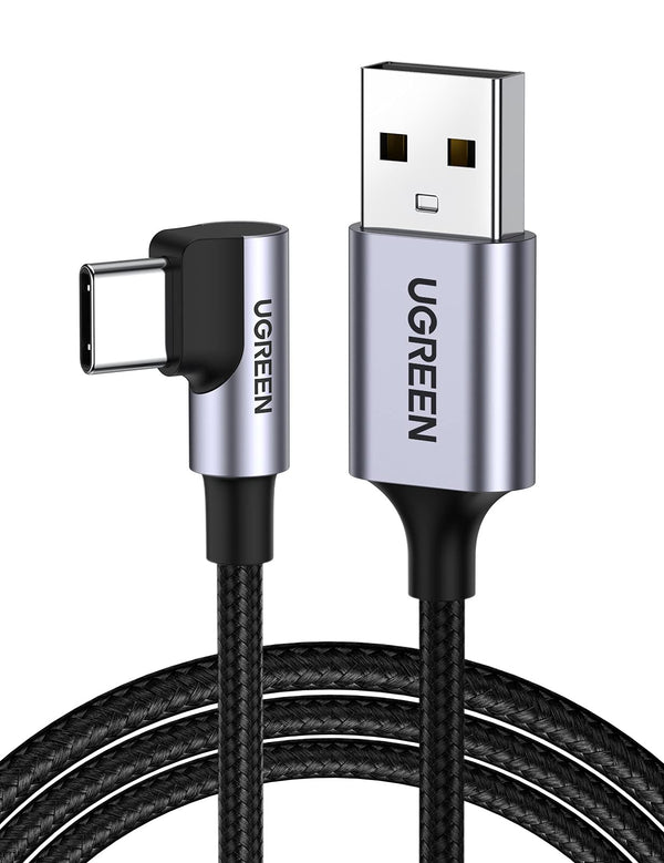 UGREEN Cable USB C 90 Grados, Cable USB A 2.0 a USB C Carga Rápida