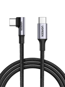 UGREEN Cable Tipo C de 100W con Ángulo Recto y PD 3.0