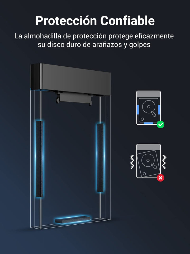 UGREEN Carcasa Disco Duro 2,5" SATA UASP, Caja Disco Duro