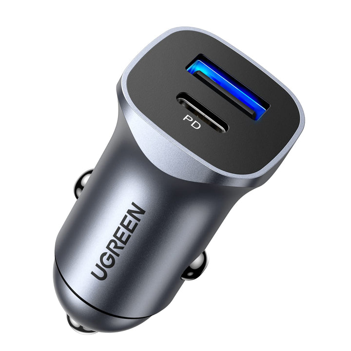 UGREEN Cargador Coche PD 3.0 20W + QC 3.0 18W Puerta Doble USB C USB A