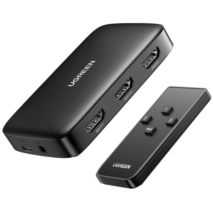 UGREEN HDMI Switch 3 Entradas a 1 Salida, HDMI Conmutador 3D 4K@30Hz