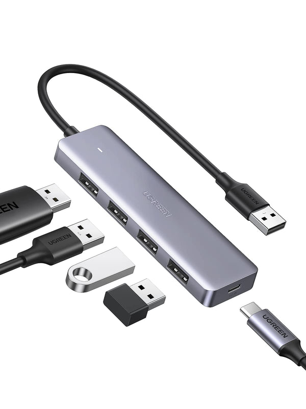 UGREEN Hub USB 3.0, Ladrón USB 3.0 4 Puertos 5Gbps Adaptador