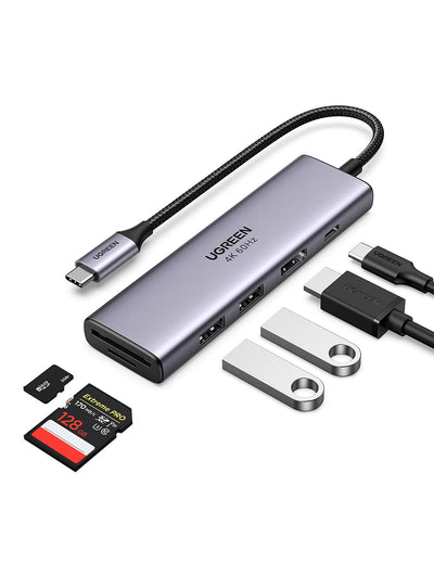 UGREEN Hub USB C HDMI 4K Lector de Tarjetas