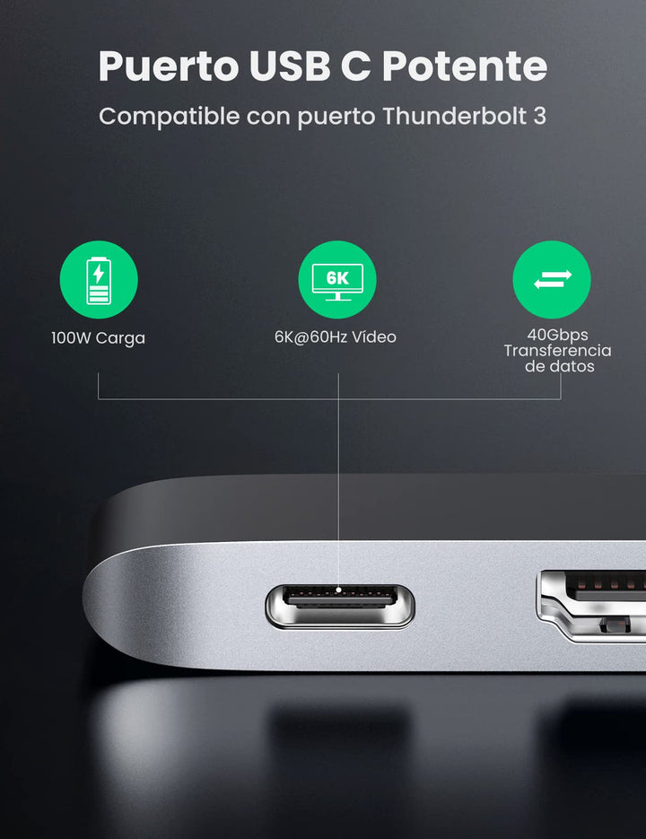 UGREEN HUB USB C Macbook Pro, Adaptador Macbook Pro Air