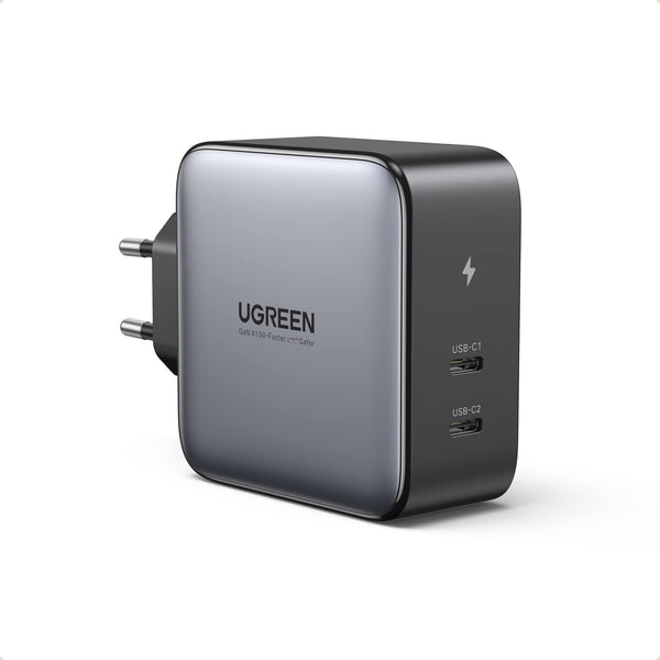 UGREEN Nexode 100W Cargador USB C GAN, Cargador Doble USB C