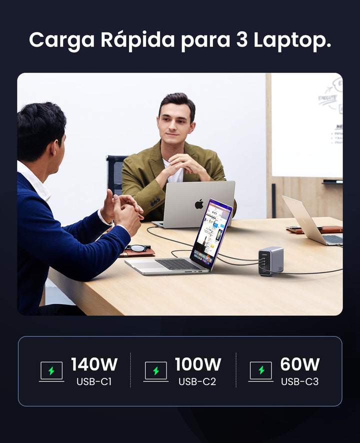 UGREEN Nexode Cargador USB C GAN de 300W, Cargador PD 3.1