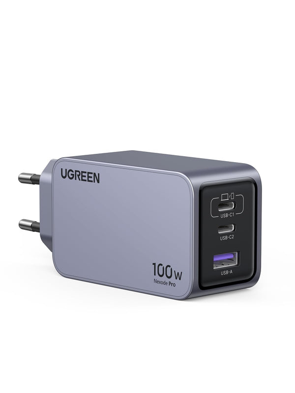 UGREEN Nexode Pro Cargador 100W USB C GAN, Cargador Multienchufe