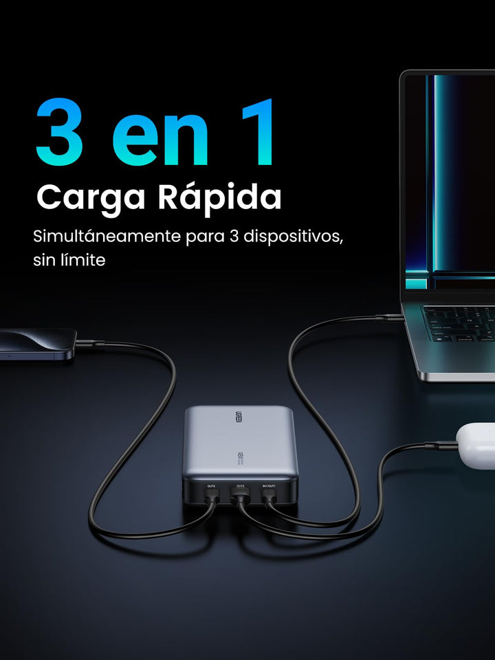 UGREEN Power Bank 145W 25000mAh, Batería Portátil