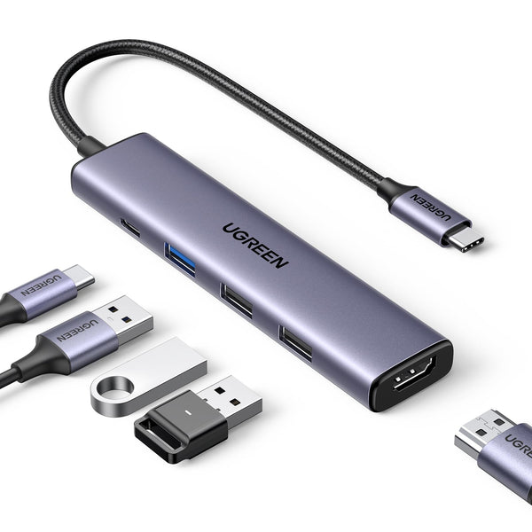UGREEN Revodok Hub USB C HDMI 4K Adaptador USB C a USB 5 en 1