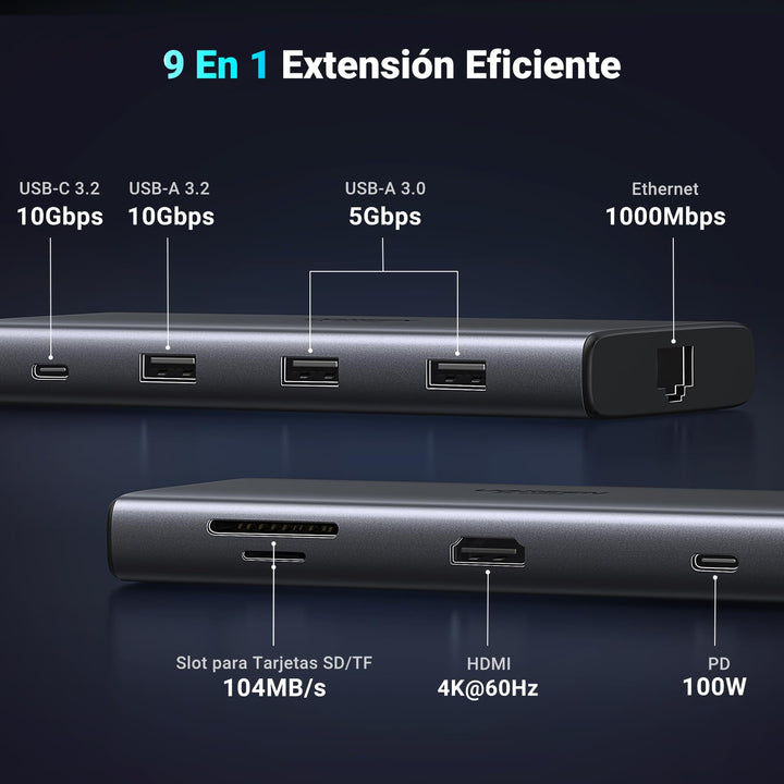 UGREEN Revodok Pro 109 Hub USB C 3.2 Gen 2 10Gbps