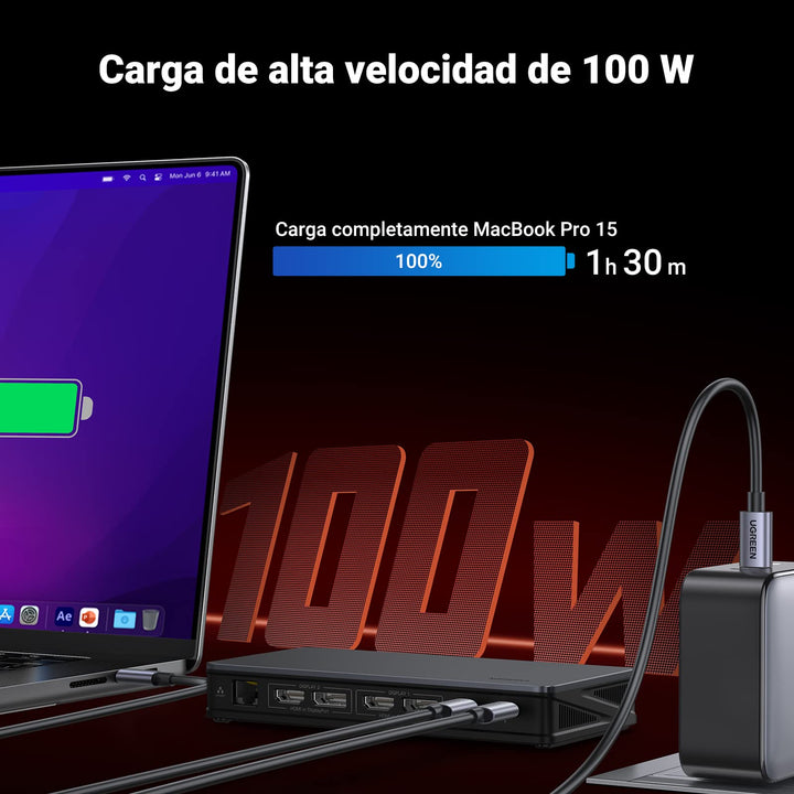 UGREEN Revodok Pro 209 Docking Station USB C 9 En 1 Doble Pantalla