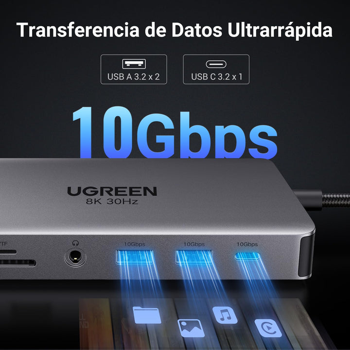 UGREEN Revodok Pro 211 Docking Station con 8K@30Hz