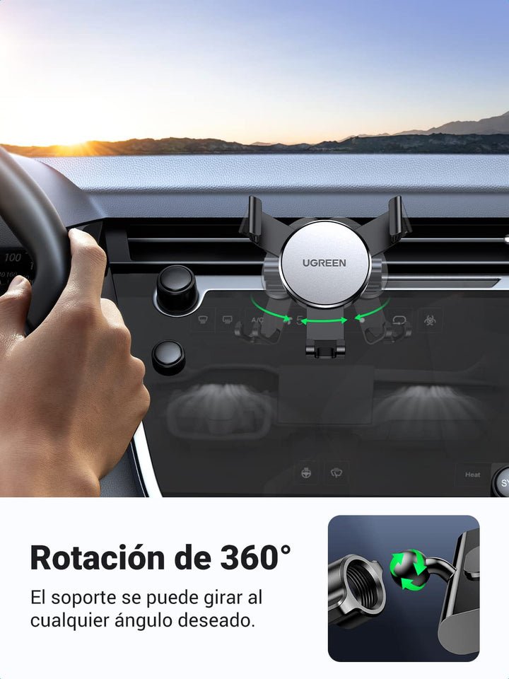 UGREEN Soporte Móvil Coche CD Ranura, Soporte Teléfono Vehículo