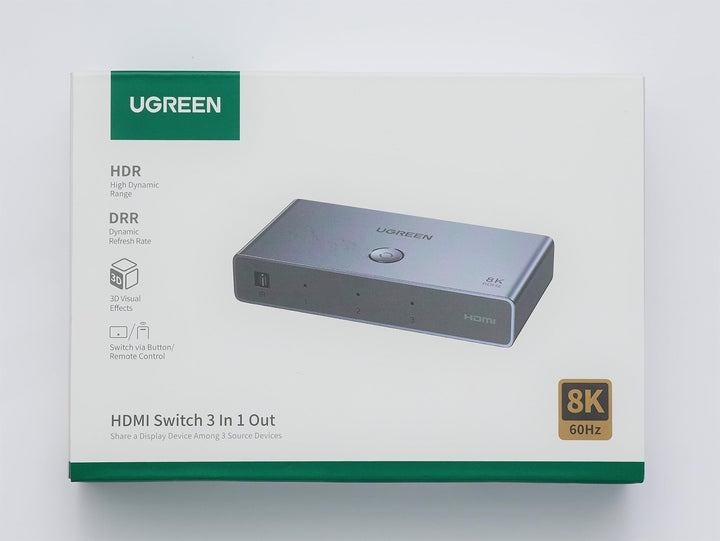 UGREEN Switch HDMI 2.1 8K 60Hz 4K 120Hz HDMI Switcher 3 Entradas