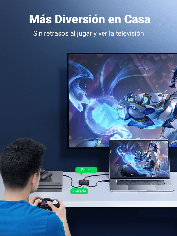 UGREEN Switch HDMI 4K 60Hz 2 Entradas 1 Salida Switch HDMI