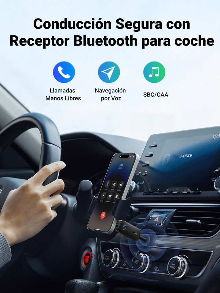 UGREEN Transmisor Receptor Bluetooth Adaptador Bluetooth 5.0 2 en 1