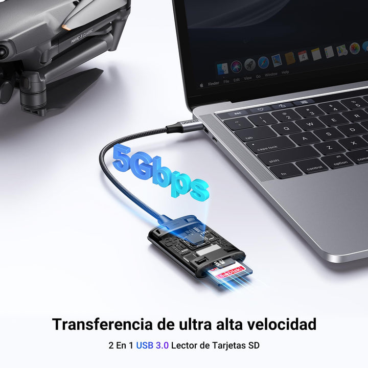 UGREEN USB C Lector de Tarjetas SD MicroSD Card Reader Adaptador